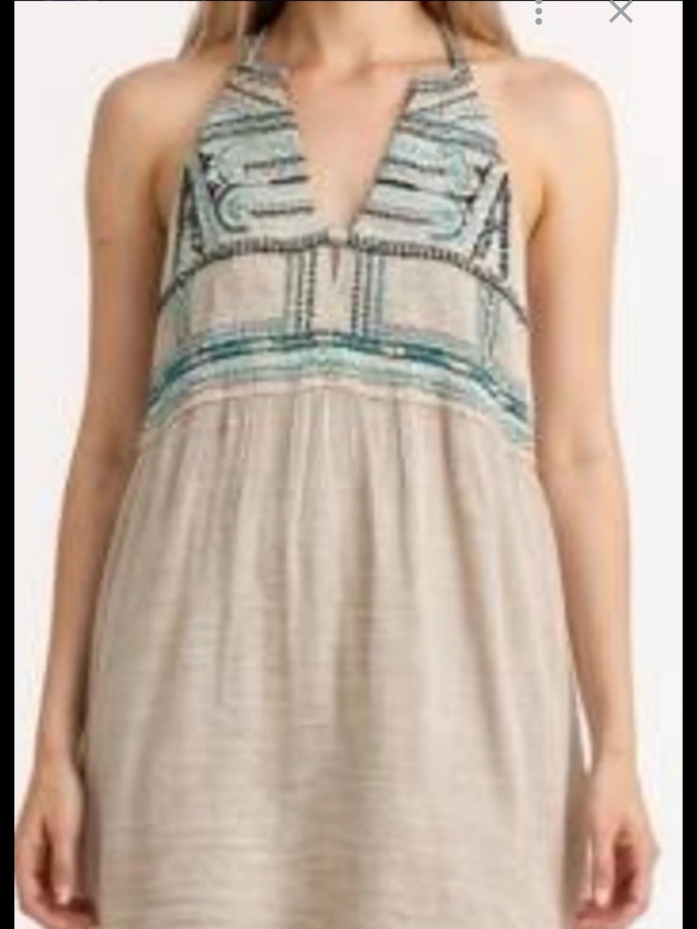 THML Anthropology embroidered halter dress Sz S New - Picture 1 of 13